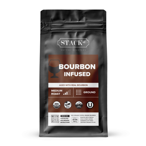 Bourbon Barrel Aged Medium Roast Shade Grown Coffee