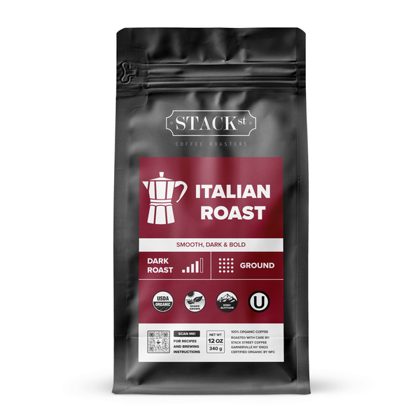 Italian Roast Organic Coffee USDA Shade Grown High Altitude Dark Roast