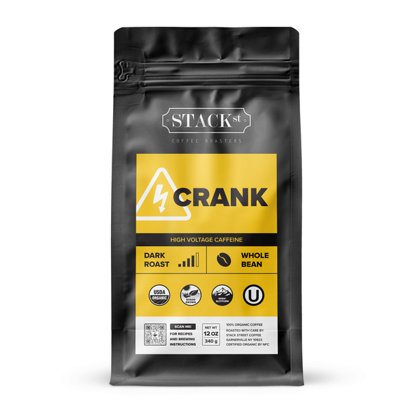 CRANK High Voltage Caffeine Organic Coffee Dark Roast Shade Grown