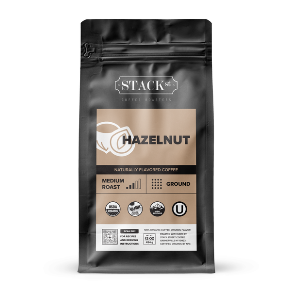Hazelnut Organic Coffee USDA Shade Grown High Altitude Medium Roast