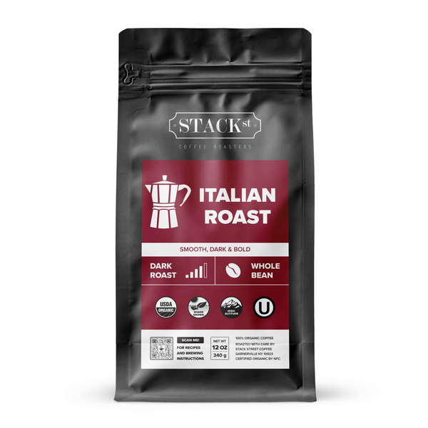 Italian Roast Organic Coffee USDA Shade Grown High Altitude Dark Roast